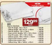 SCE Electric Blankets Deluxe Single-188x91cmx40cm Each