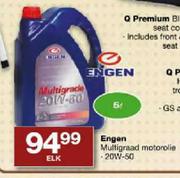 Engen Multigrade Motorolie-5ltr Elk