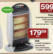  SCE 4-Staaf Halogeen-verwarmer Ook Beskikbaar-1400W Elk
