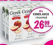 Ceres Juice Assorted-6's Per Pack