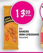 Bakers Mini Cheddars Assorted-6's Per Pack