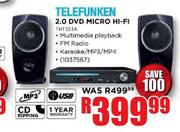 Telefunken 2.0 DVD Micro Hi-Fi (THT323A)