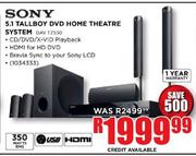 Sony 5.1 Tallboy DVD Home Theatre System (DAV TZ530)