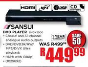 Sansui DVD Player (DVDX3000)