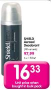 Shield Aerosol Deodrant(All Variants)-6x150Ml