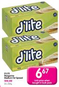 D'lite Margarine Medium Fat Spread-30 x 500gm