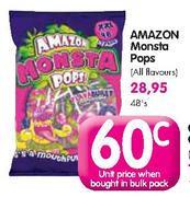 Amazon Monsta Pops(All Flavours)-48's