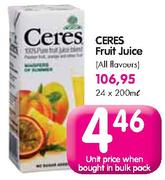 Ceres Fruit Juice(All Flavours)-200Ml