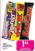 Nestle Mini's Bar-One,Smarties & Tex-24's