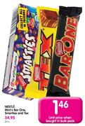 Nestle Mini's Bar-One,Smarties & Tex