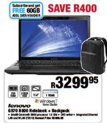 Lenovo G570 B800 Notebook + Backpack