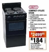 Defy Compact 4 Plate Stove
