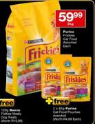 Purina Friskies Cat Food Assorted-2kg Each + Free 2 x 85g Purina Cat Food Pouches Assorted