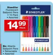 Staedtler Fluorescent Ballpoint Pens Assorted-10-pcs per pack