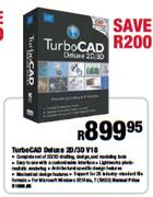 Turbo Cad Deluxe 2D/3D Y18