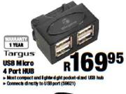 Targus USB Micro 4 Port Hub