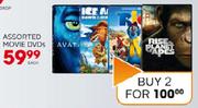 Assorted Movie DVDs-2's