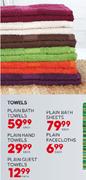 Plain Face Cloths-Each
