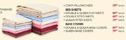 Double & Queen Flat Sheets-Each