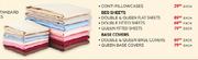 Double Fitted Sheets-Each