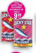 Lucky Star Pilchards In Tomato Or Chilli-400g Each