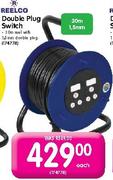 Reelco Double Plug Switch 30m Reel With 1.5mm Double Plug-Each