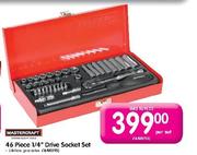 Mastercraft 46 Piece 1/4" Drive Socket Set-Each
