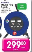 Reelco Double Plug Switch 20m Reel With 1mm Double Plug-Each