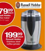 Russell Hobbs Stainless Steel Coffee Grinder-Each
