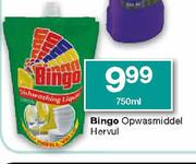 Bingo Opwasmiddel Hervul-750ml