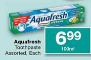 Aquafresh Toothpaste ASsorted Each-100ml