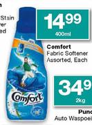 Comfort Fabric Softener Assorted Each-400ml