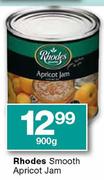 Rhodes Smooth Apricot Jam-900gm