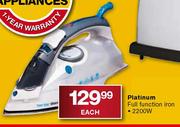Platinum Full Function Iron-2200W