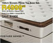 Scorpio Pillow Top Base Set-152cm
