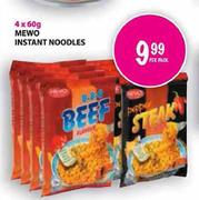 Mewo Instant Noodles-4x60g
