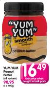 Yum Yum Peanut Butter-6 x 400gm
