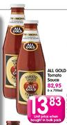 All Gold Tomato Sauce-6 x 700ml