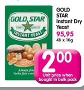 Gold Star Instant Dry Yeast-48x10g