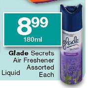 Glade secrets Air Freshener Assorted-180ml Each