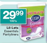 Lil-Lets Essentials Pantyliners-100's
