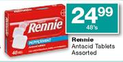 Rennie Antacid Tablets Assorted-48's