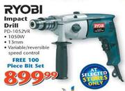 Ryobi Imapct Drill + Free 100 Piece Bit Set