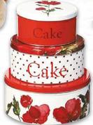Sweet Peas Gift Cake Tin -3 piece