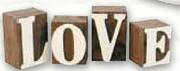 LOVE Wooden Blocks