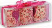 Heart Candles -3 Pack