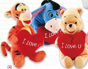 Winnie The Pooh & Friends With Hearts Assorted -25cm