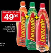 Lucozade Energy Drink-3 x 1Ltr
