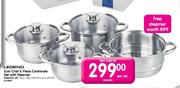 Legend Euro Chef 6 Piece Cookware Set With Steamer-Per Set