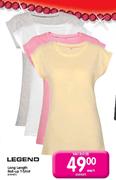 Legend Long Length Roll-Up T-Shirt-Each